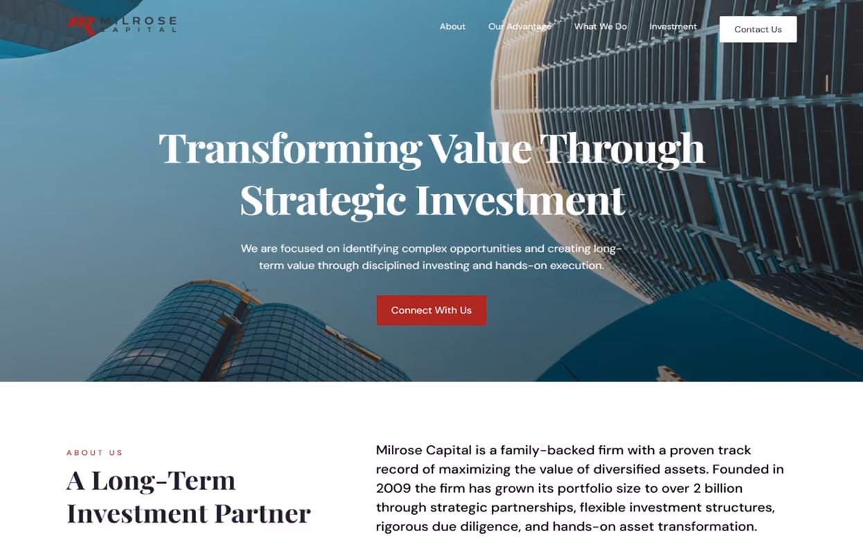 Milrose Capital portfolio image cover